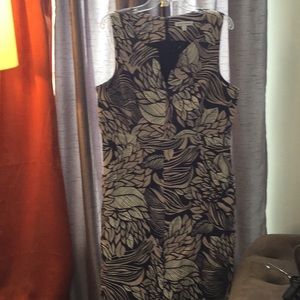 Purple and gray floral sheath dress